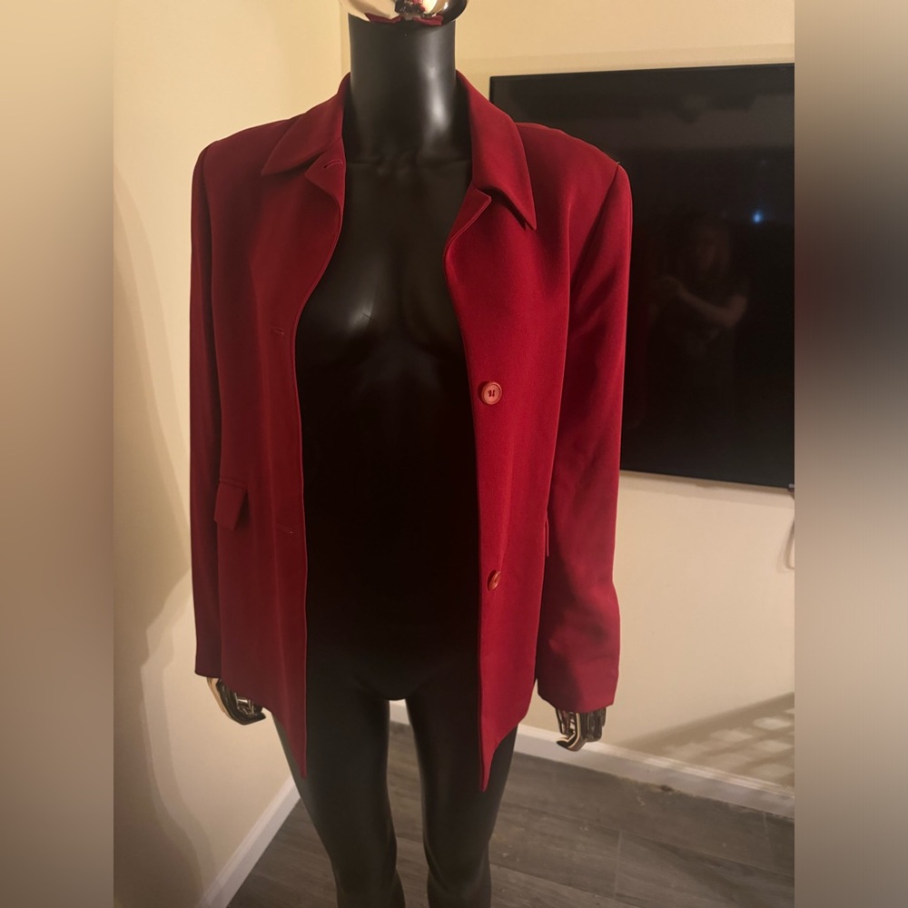 Anne Klein Elegant Scarlet Blazer